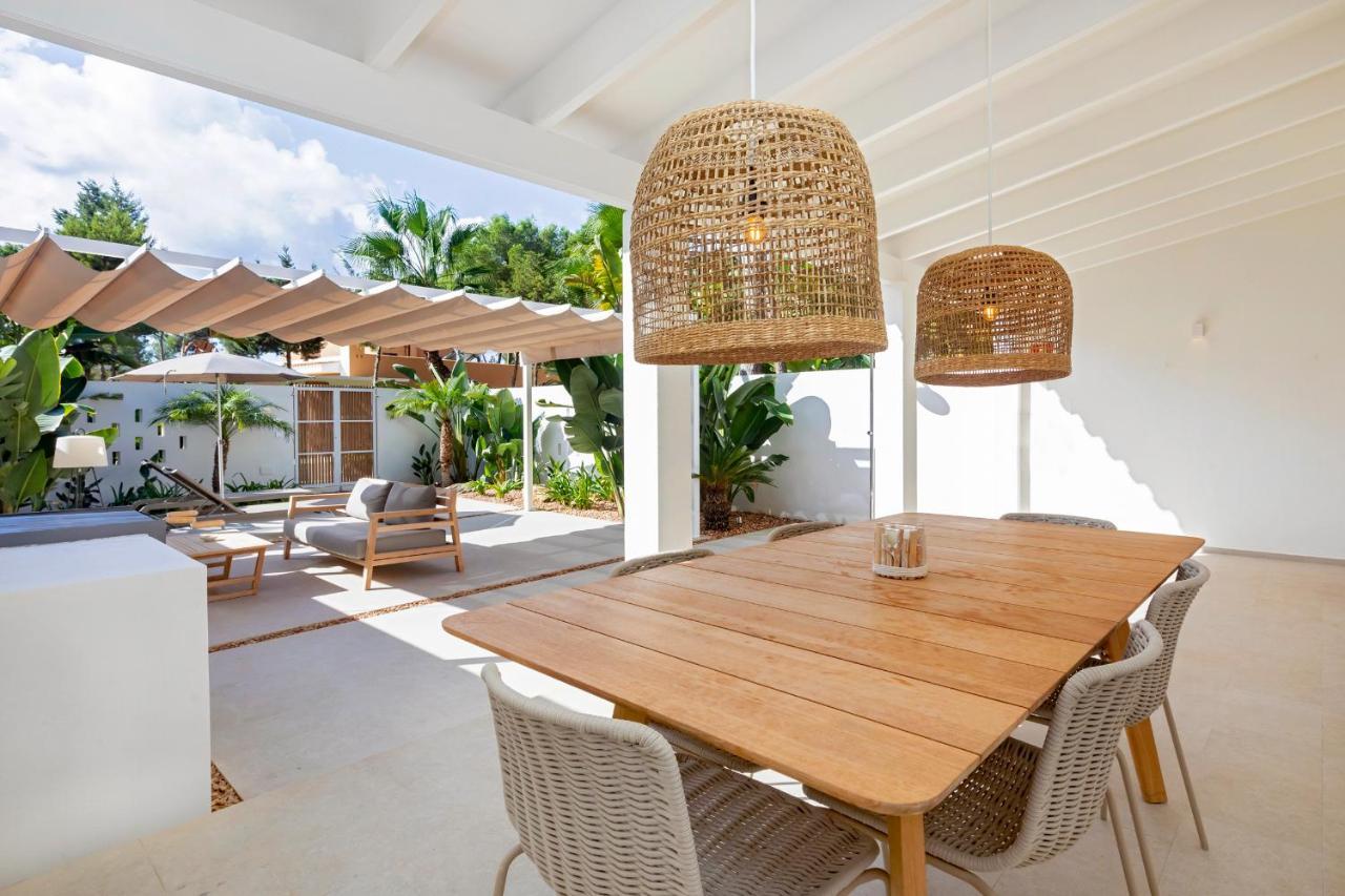 Ses Eufabietes Apartments & Restaurant Playa Migjorn Kültér fotó