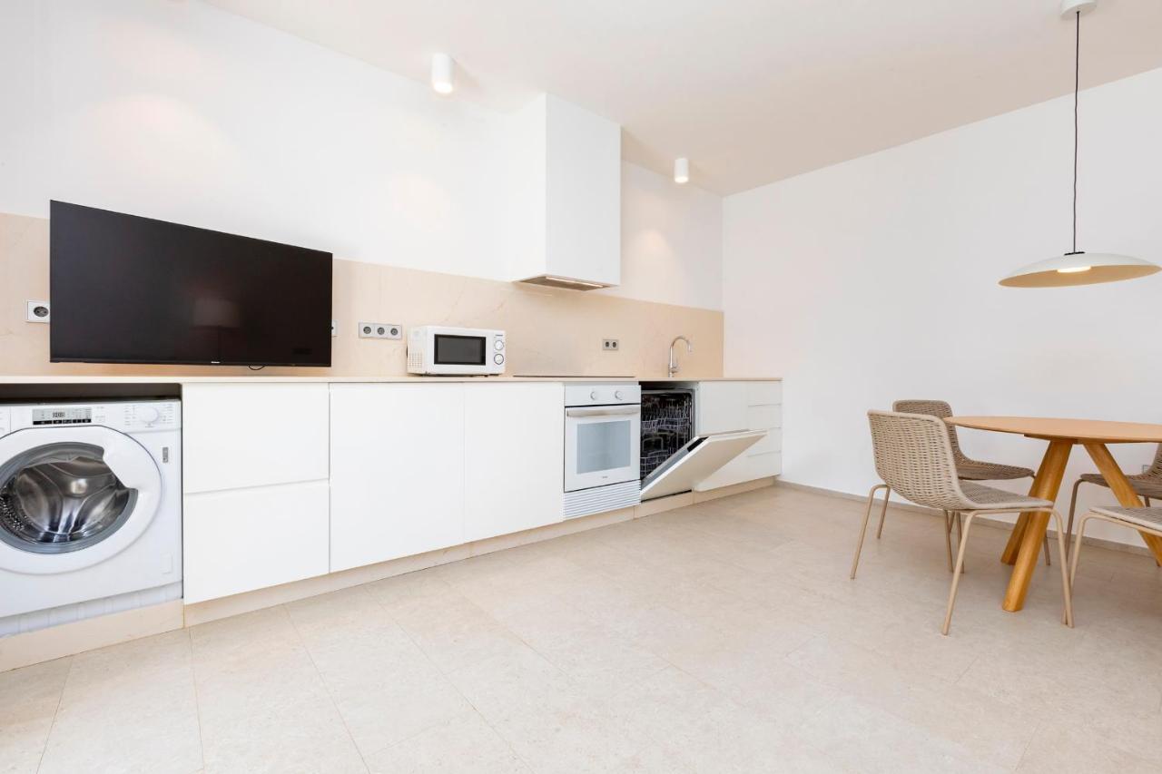 Ses Eufabietes Apartments & Restaurant Playa Migjorn Kültér fotó